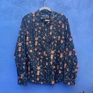 jf j.ferrar slim fit floral button up